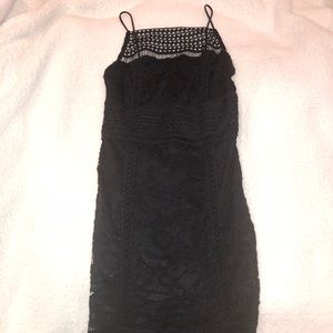 TopShop Petite black lace dress